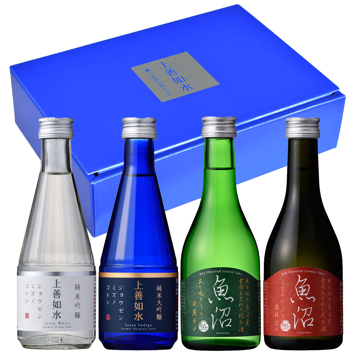 <span  ><span style='font-weight:bold;color:#666;'>上善如水×魚沼 飲み比べセット 300ml×4本入り</span></span><br>3,500円<span style='font-size:10px' >(税込)</span>