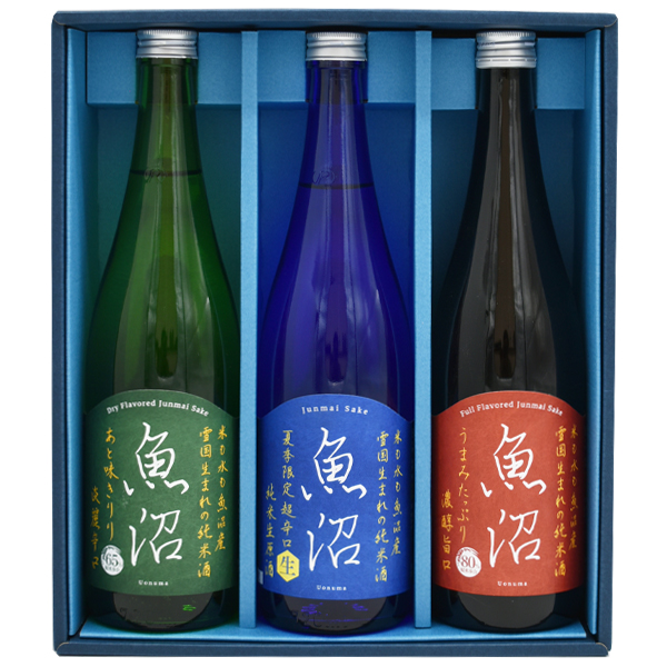 <span  ><span style='font-weight:bold;color:#666;'>【限定セット】魚沼　夏季限定ギフトセット 720ml×3本</span></span><br>4,400円<span style='font-size:10px' >(税込)</span>